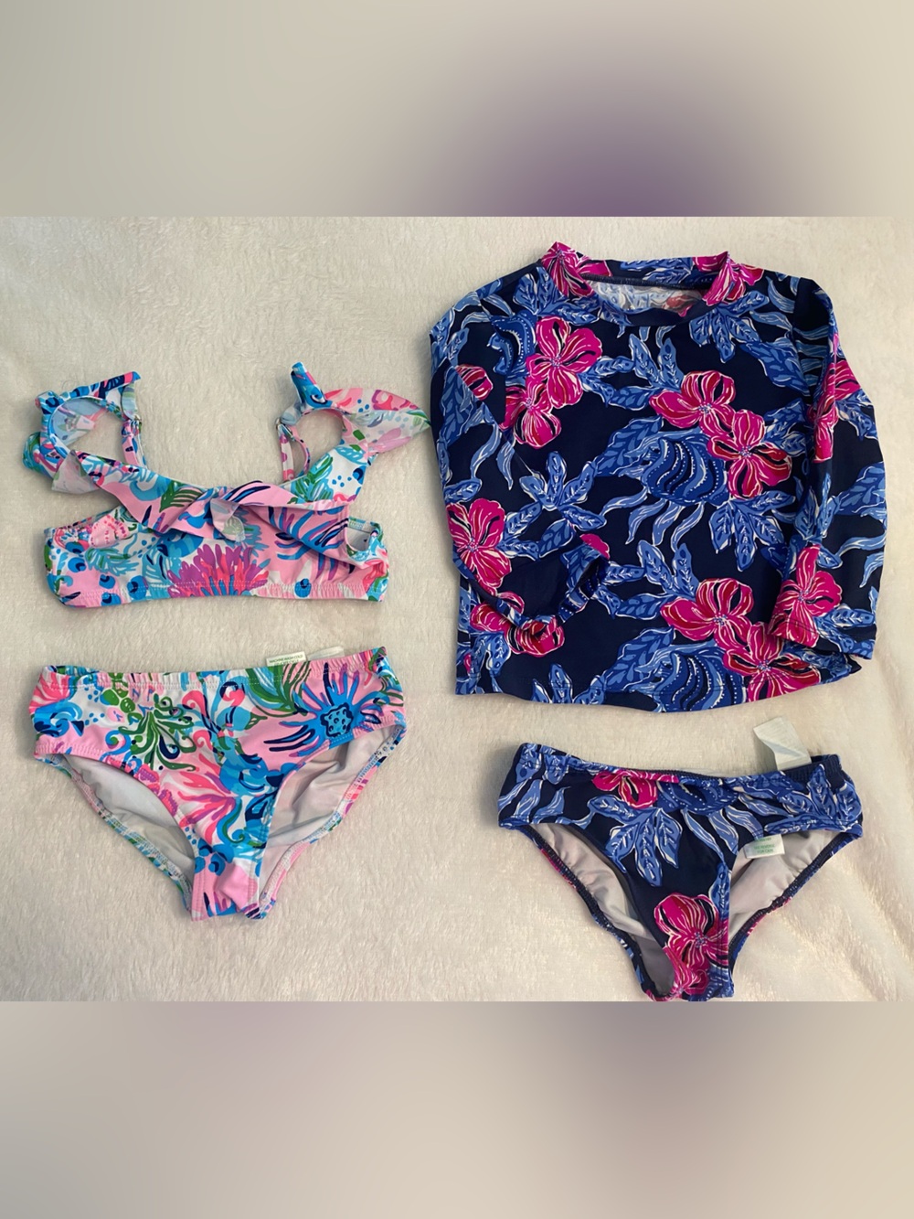 Lilly Pulitzer Pink, Blue & Green Floral Swim.